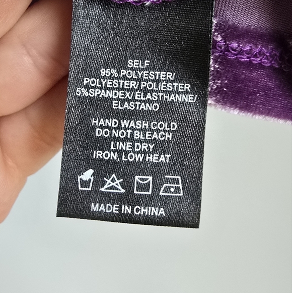 Anthropologie, New, Sunday in Brooklyn Purple Velvet Sleevless Twist Top SZ XL - Picture 9 of 13